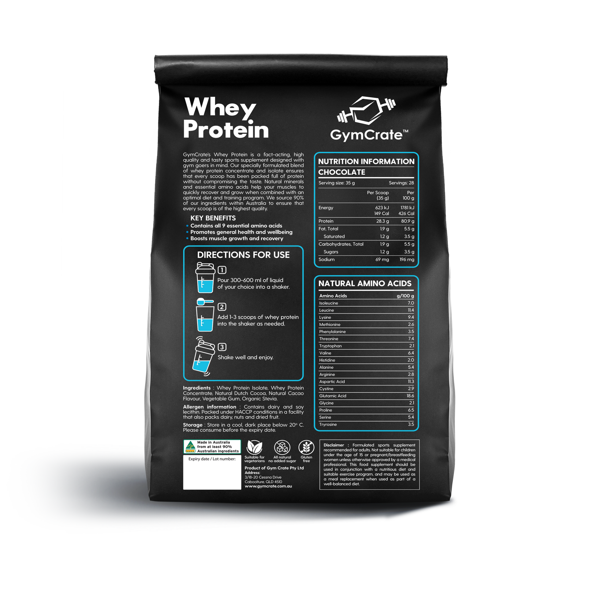 1kg Lean Whey Protein